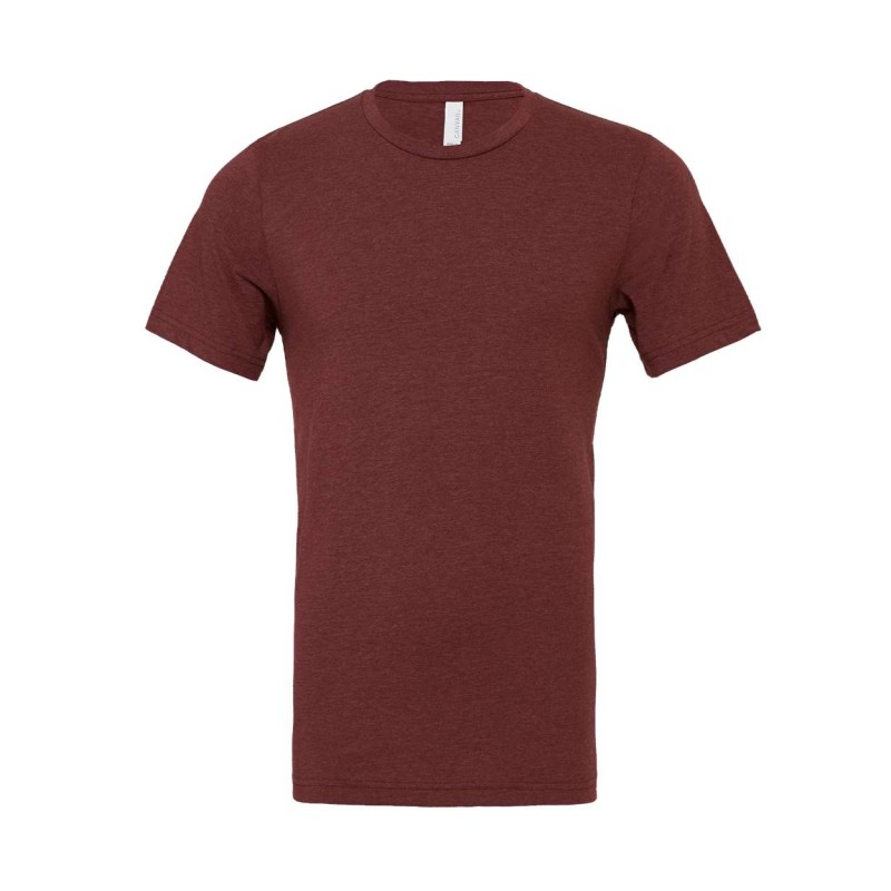 Dee Mack Adult Crew tee Heather Cardinal