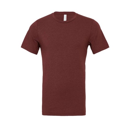 Dee Mack Adult Crew tee Heather Cardinal