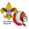 Name Drop -Under Scout Leader embroidery left chest