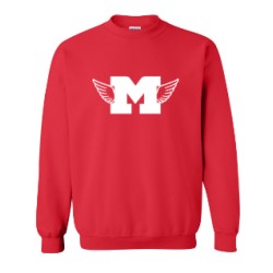 Morton Red Wings Crew Neck Sweatshirt Youth & Adult